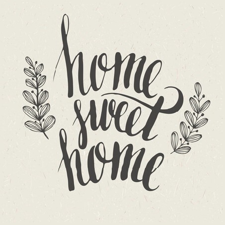 Sweet home lettering